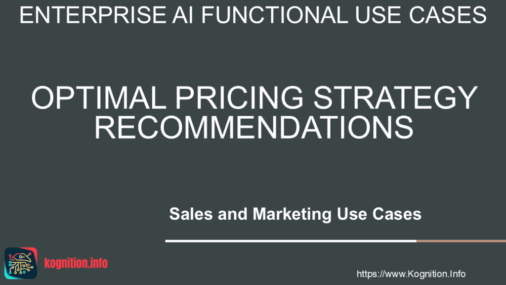 Optimal Pricing Strategy Recommendations