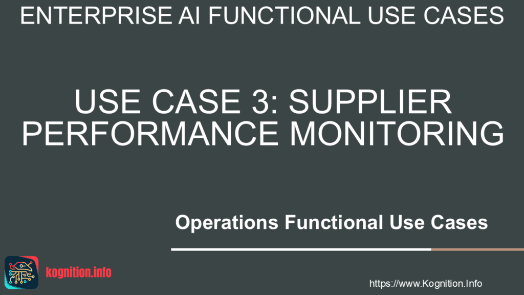 Supplier Performance Monitoring