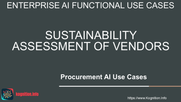Sustainability Assessment of Vendors