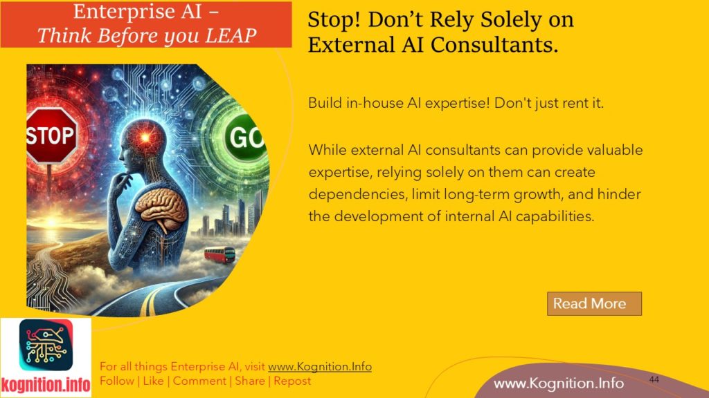 Stop! Don’t Rely Solely on External AI Consultants.