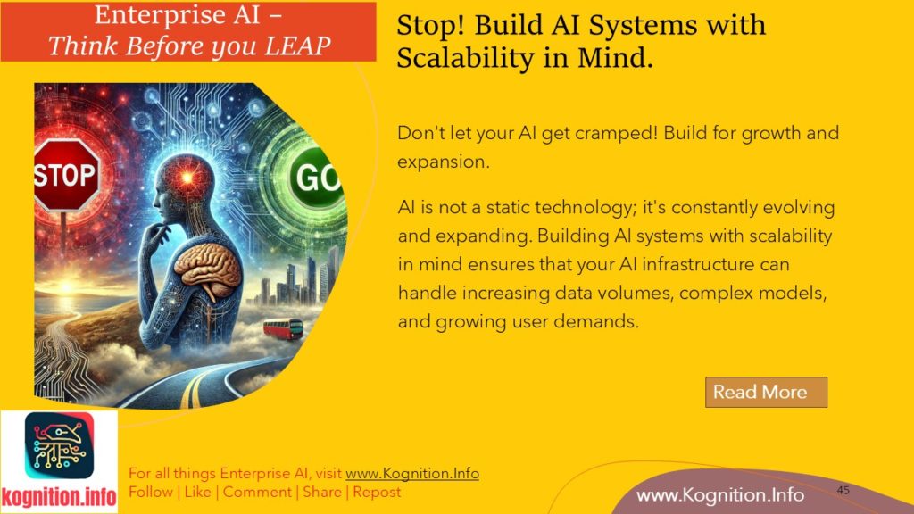 Stop! Build AI Systems with Scalability in Mind.