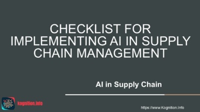 Checklist for Implementing AI in Supply Chain Management