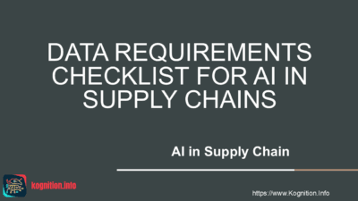 Data Requirements Checklist for AI in Supply Chains