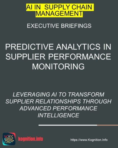 Predictive Analytics in Supplier Performance Monitoring