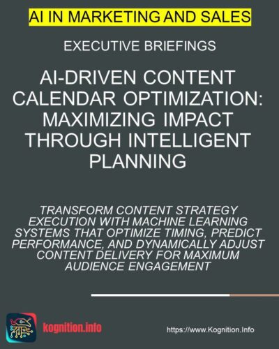 AI-Driven Content Calendar Optimization
