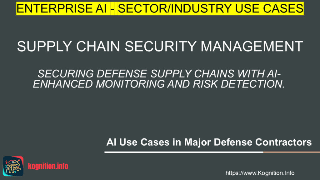Supply Chain Security Management