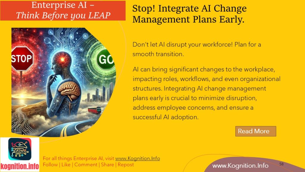 Stop! Integrate AI Change Management Plans Early.