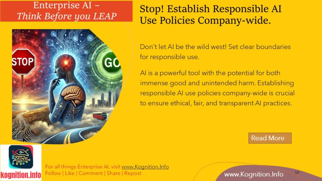 Stop! Establish Responsible AI Use Policies Company-wide.