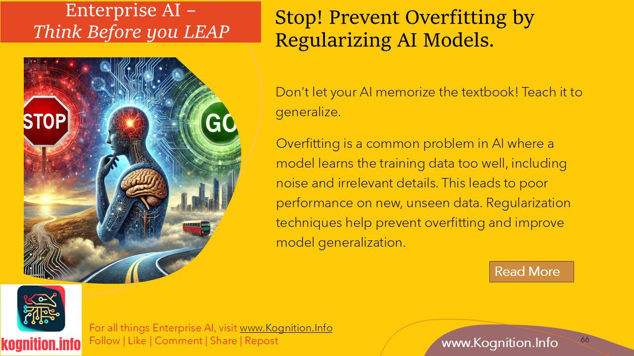 Stop! Prevent Overfitting by Regularizing AI Models.