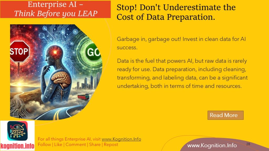 Stop! Don't Underestimate the Cost of Data Preparation.