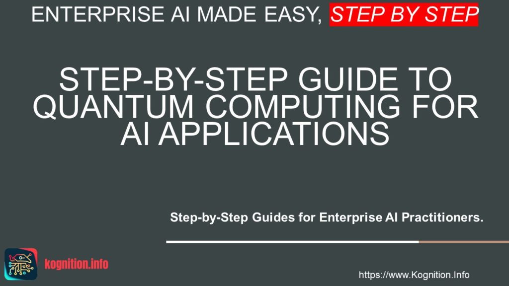 Quantum Computing for AI Applications
