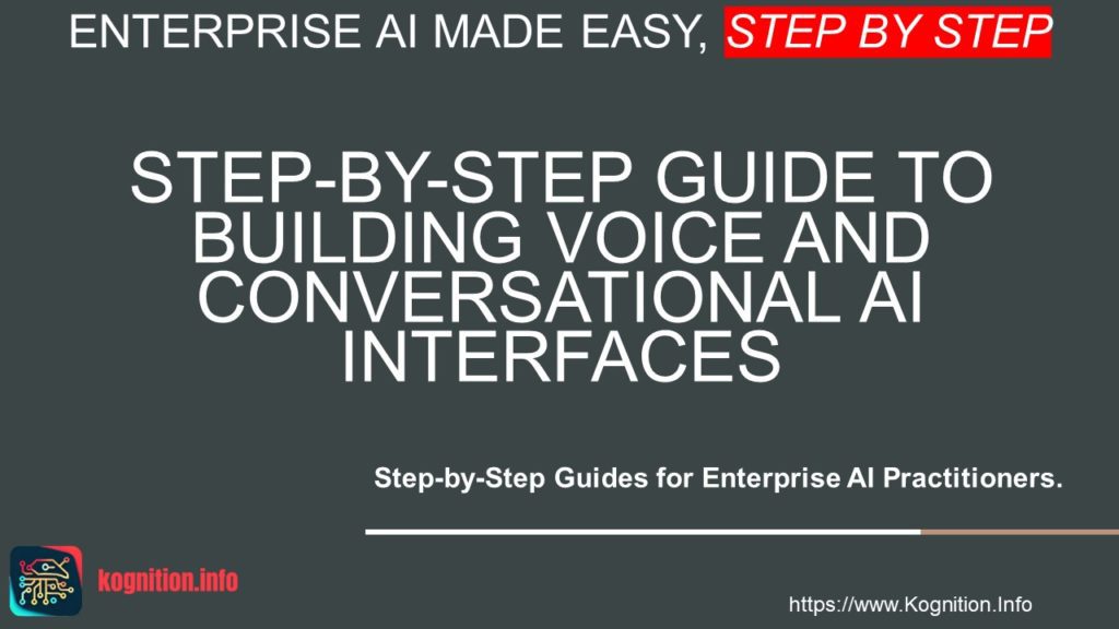 Building Voice and Conversational AI Interfaces