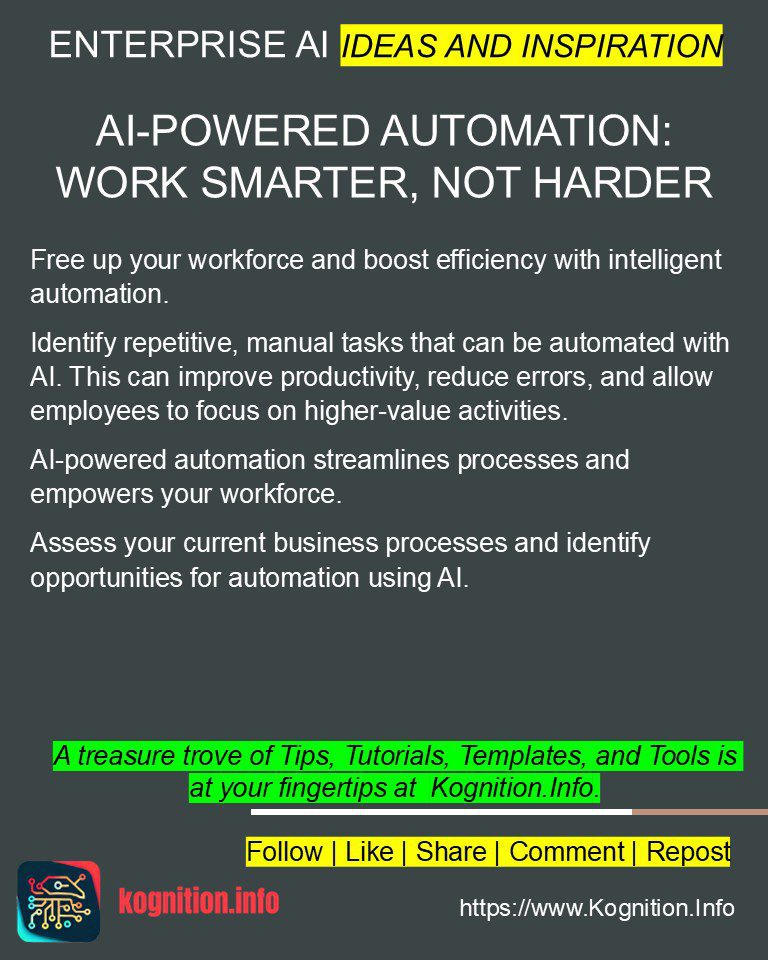 AI-Powered Automation: Work Smarter, Not Harder
