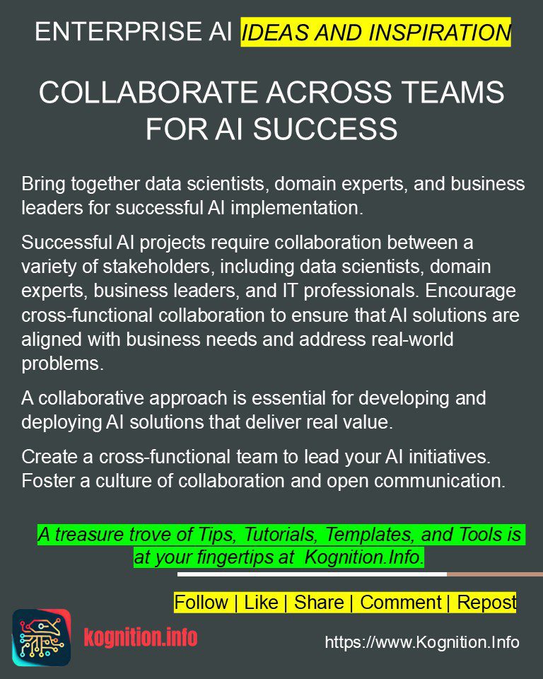 Collaborate Across Teams for AI Success
