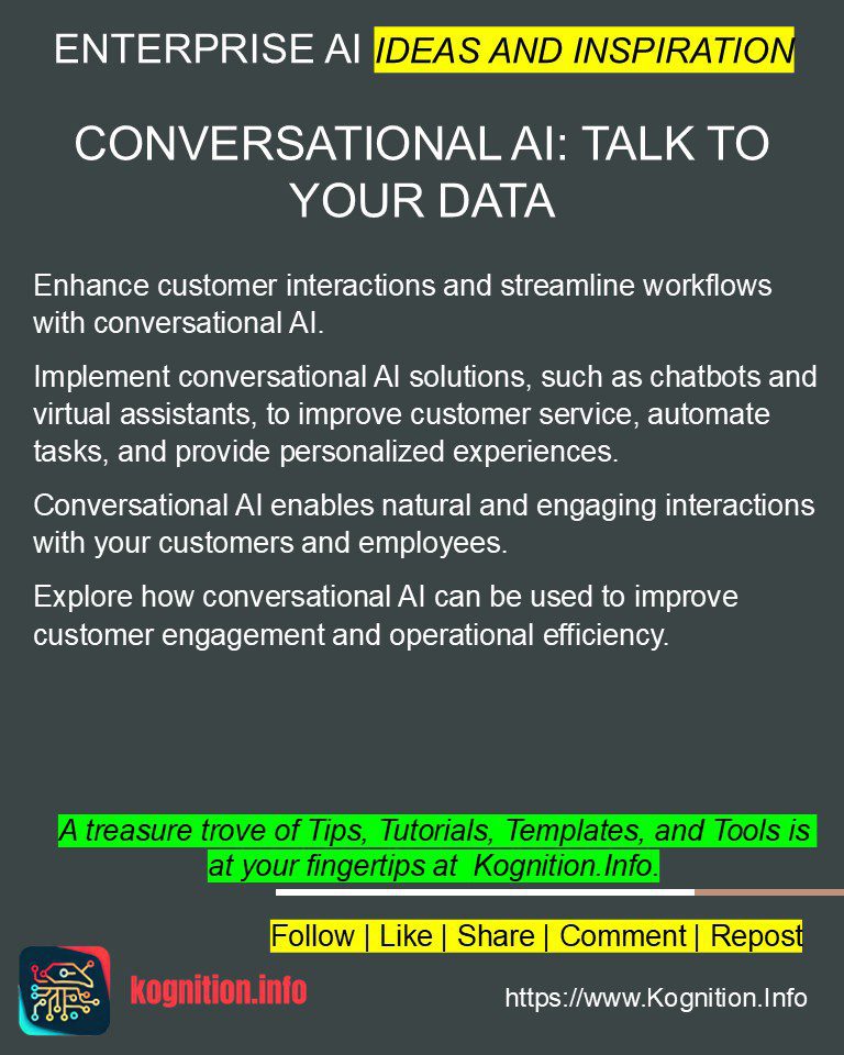Conversational AI: Talk to Your Data