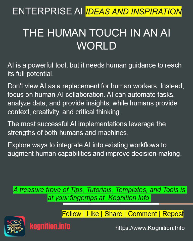 The Human Touch in an AI World