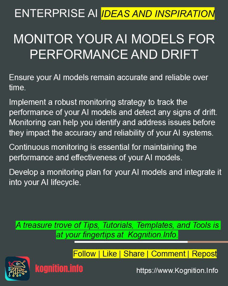 Monitor Your AI Models for Performance and Drift