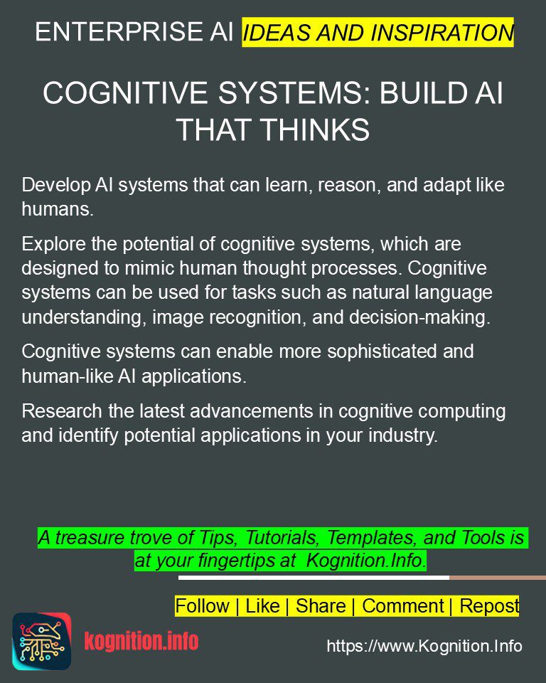Cognitive Systems: Build AI That Thinks