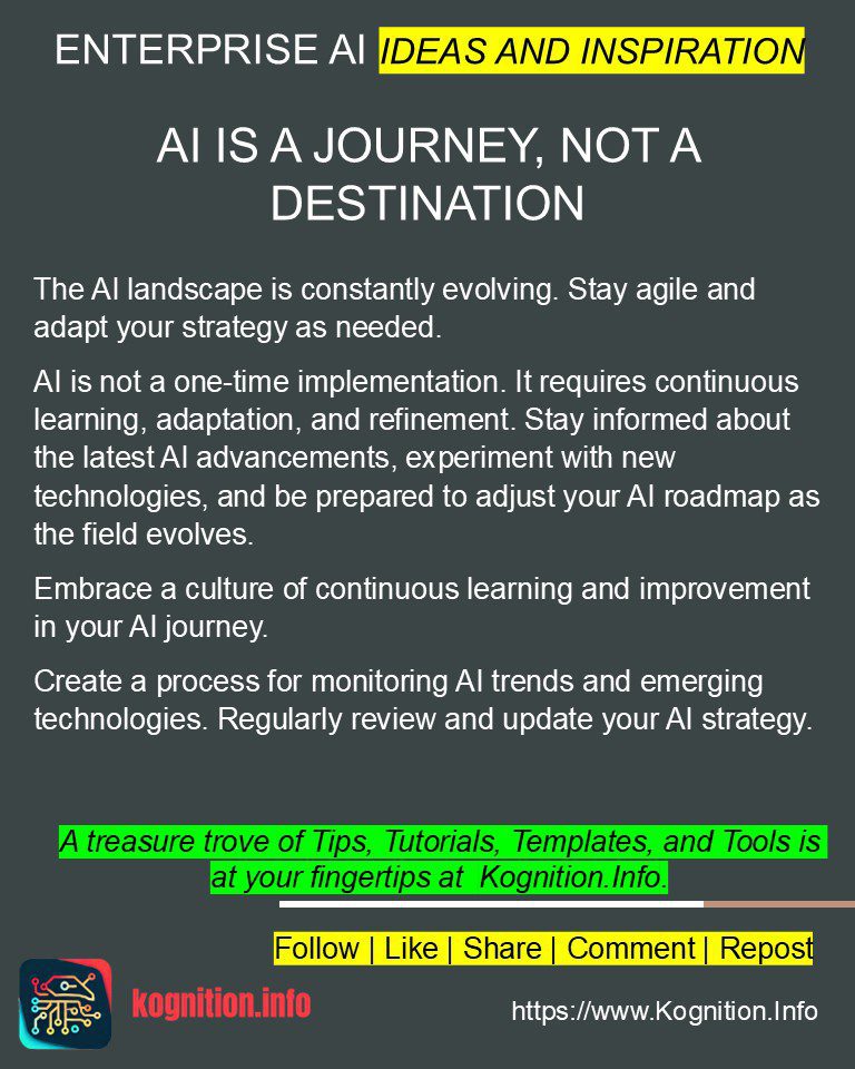 AI is a Journey, Not a Destination