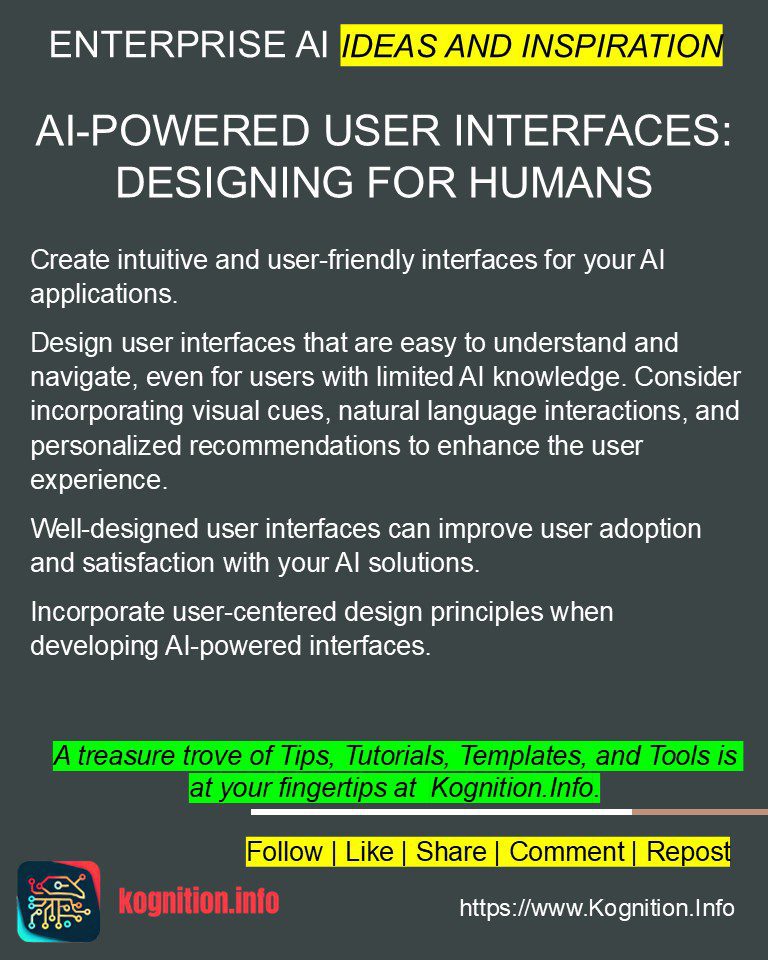 AI-Powered User Interfaces: Designing for Humans