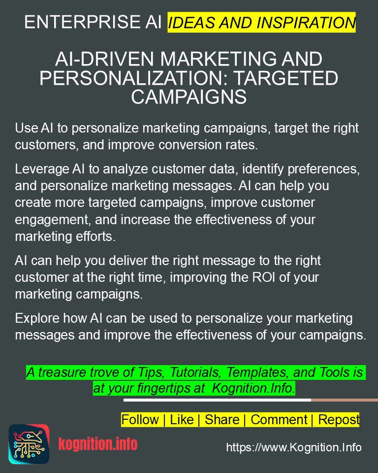 AI-Driven Marketing and Personalization: Targeted Campaigns