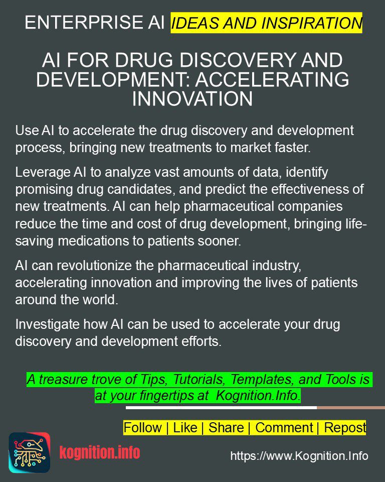 AI for Drug Discovery and Development: Accelerating Innovation