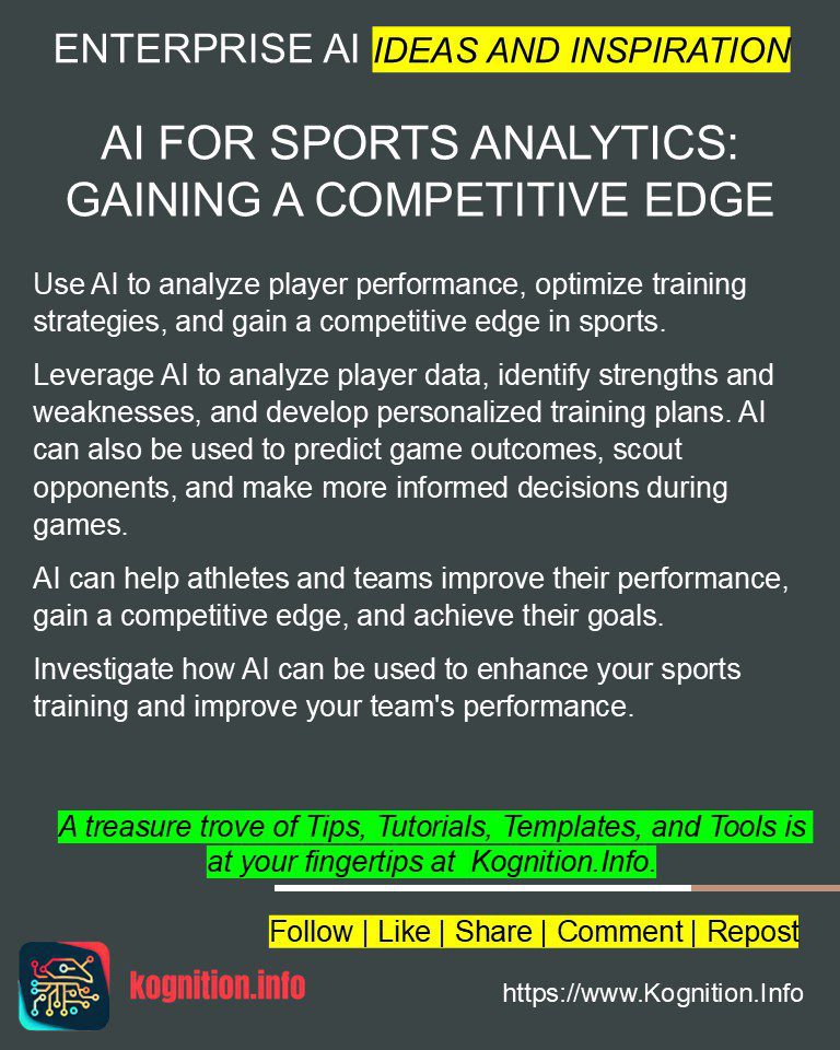 AI for Sports Analytics: Gaining a Competitive Edge