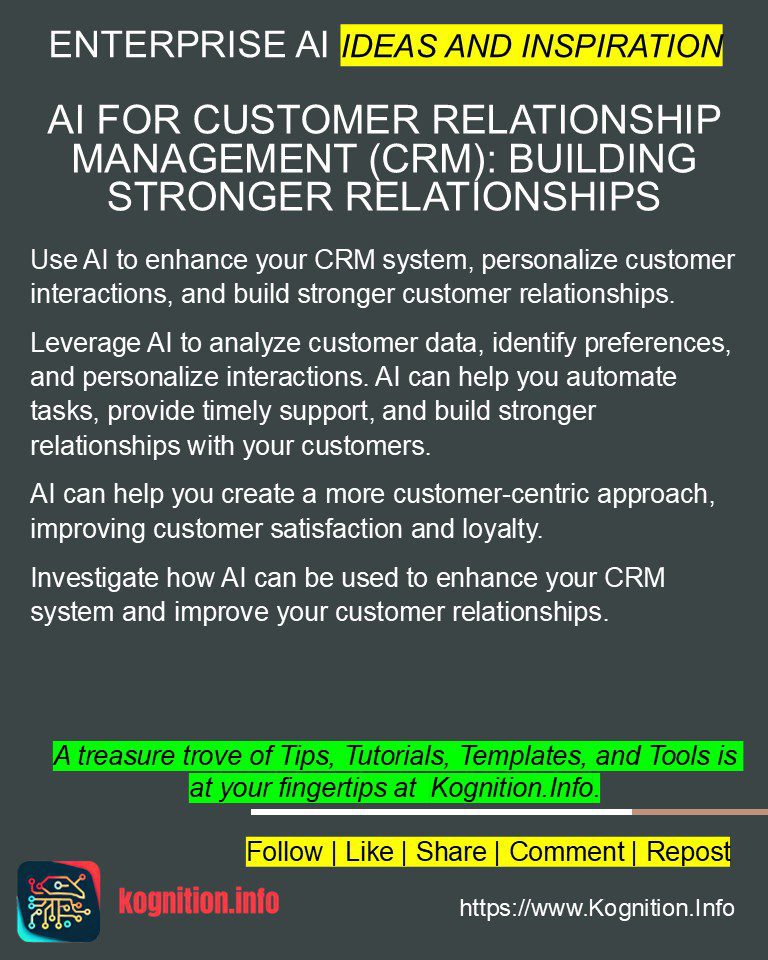 AI for Customer Relationship Management (CRM): Building Stronger Relationships