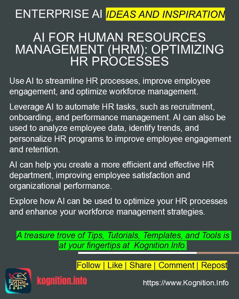 AI for Human Resources Management (HRM): Optimizing HR Processes